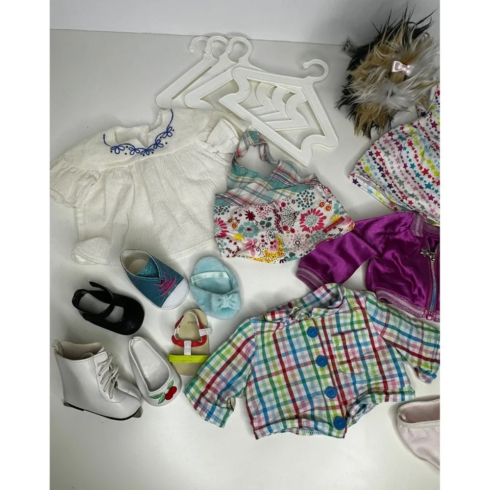 American Girl clothes Truly Me Rainbow Julie Meet Shirt Undies Sugar Yorkie Lot